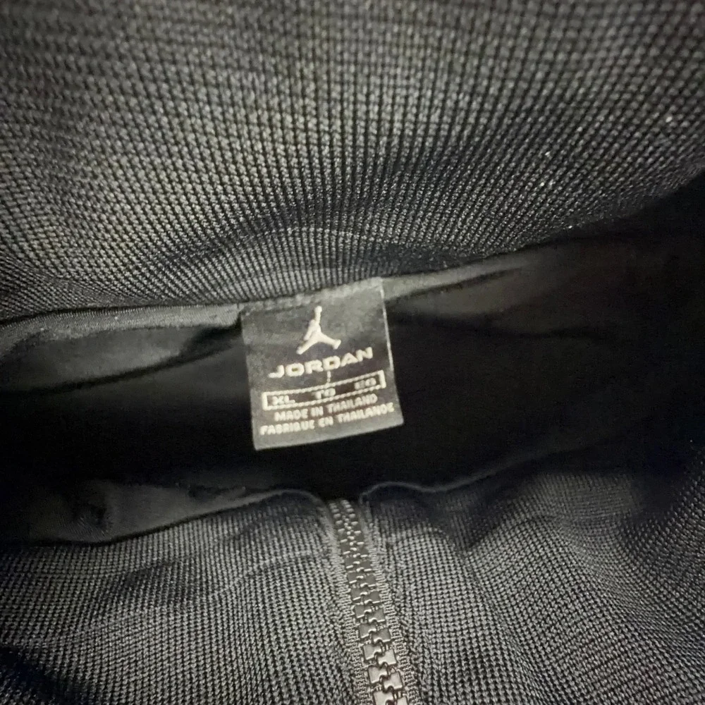 Air Jordan Full Zip Track‎ Jacket Mens XL Black Blue Retro Athletic Logo